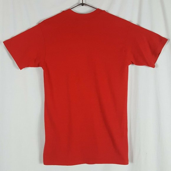 Vtg 80s Wilcox 87 Reunion T-Shirt M Red California - Picture 3 of 9
